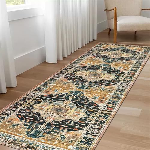 XXIUDEE Waschbarer Teppichläufer mit rutschfester Unterseite, für Wohnzimmer, Schlafzimmer, Flur, Küche, Nachttisch, fusselfrei, für Innenbereich, Waschküche, Teppichläufer (180 x 60 cm, Stil 12) XXIUDEE Waschbarer Teppichläufer mit rutschfester Unterseite, für Wohnzimmer, Schlafzimmer, Flur, Küche, Nachttisch, fusselfrei, für Innenbereich, Waschküche, Teppichläufer (180 x 60 cm, Stil 12) von XXIUDEE