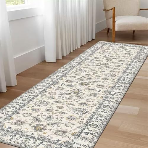 XXIUDEE Waschbarer Teppichläufer mit rutschfester Unterseite, für Wohnzimmer, Schlafzimmer, Flur, Küche, Nachttisch, fusselfrei, für Innenbereich, Waschküche, Teppichläufer (240 x 60 cm, Stil 18) XXIUDEE Waschbarer Teppichläufer mit rutschfester Unterseite, für Wohnzimmer, Schlafzimmer, Flur, Küche, Nachttisch, fusselfrei, für Innenbereich, Waschküche, Teppichläufer (240 x 60 cm, Stil 18) von XXIUDEE