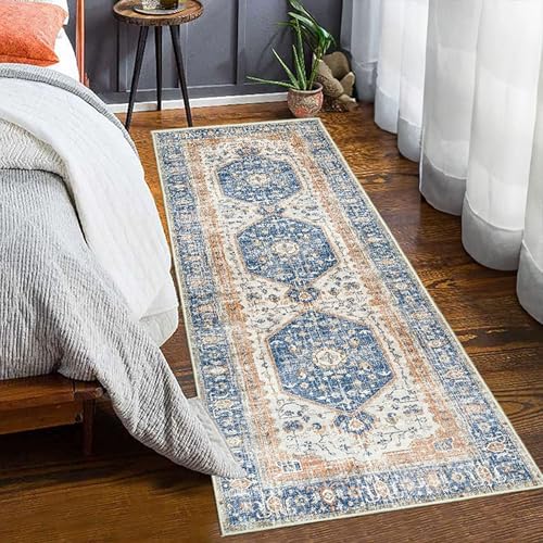 XXIUDEE Wohnzimmer-Teppich, Flur, Schlafzimmer, Korridor, waschbar, Küchenläufer, Eingangsteppich, Fußmatten mit rutschfester Unterseite, pflegeleicht (120 x 40 cm, Stil 7) von XXIUDEE