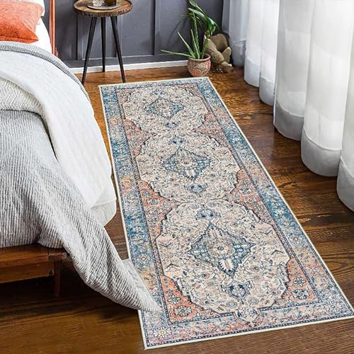 XXIUDEE Wohnzimmer-Teppich, Flur, Schlafzimmer, Korridor, waschbar, Küchenläufer, Eingangsteppich, Fußmatten mit rutschfester Unterseite, pflegeleicht (160 x 80 cm, Stil 10) von XXIUDEE