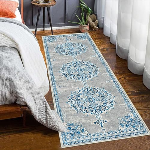 XXIUDEE Wohnzimmer-Teppich, Flur, Schlafzimmer, Korridor, waschbar, Küchenläufer, Eingangsteppich, Fußmatten mit rutschfester Unterseite, pflegeleicht (160 x 80 cm, Stil 8) von XXIUDEE