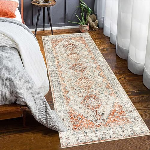XXIUDEE Wohnzimmer-Teppich, Flur, Schlafzimmer, Korridor, waschbar, Küchenläufer, Eingangsteppich, Fußmatten mit rutschfester Unterseite, pflegeleicht (200 x 80 cm, Stil 4) von XXIUDEE