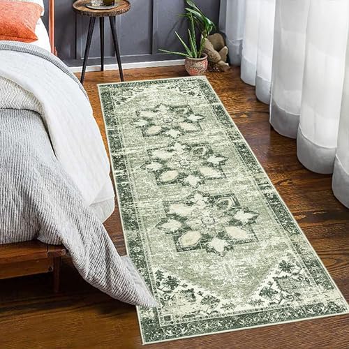 XXIUDEE Wohnzimmer-Teppich, Flur, Schlafzimmer, Korridor, waschbar, Küchenläufer, Eingangsteppich, Fußmatten mit rutschfester Unterseite, pflegeleicht (200 x 80 cm, Stil 9) von XXIUDEE