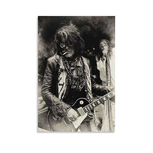 XXJDSK Druck Auf Leinwand American Lead Gitarrist Joe Perry Poster 24 Wohnzimmer Poster Schlafzimmer Küche Dekor Malerei 60X90cm Kein Rahmen von XXJDSK