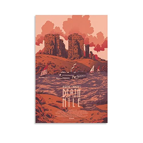 XXJDSK Druck Auf Leinwand Death On The Nile Poster Wandkunst für Büro, Heimdekoration, Schlafzimmer, Dekoration, Geschenk 60X90cm Kein Rahmen von XXJDSK