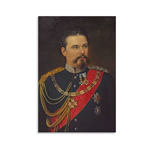 XXJDSK Druck Auf Leinwand Kunstwerk von König Ludwig II 60X90cm Kein Rahmen von XXJDSK