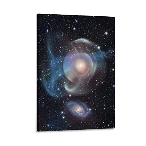 XXJDSK Foto Auf Leinwand Milchstraße NGC 474 Galaxy HD-Druck auf Leinwand, Gemälde, Wandkunst für Wohnzimmer, Dekoration, Jungengeschenk 60X90cm Kein Rahmen von XXJDSK