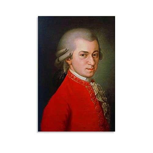 XXJDSK Leinwand Bilder Amadeus Mozart, Motiv: Klassische Musiker, 60x90cm Kein Rahmen von XXJDSK