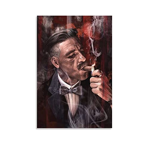 XXJDSK Leinwand Wandkunst Malerei Arthur Shelby Poster, dekoratives Gemälde,Raumposter, Wandkunst, Schlafzimmer-Gemälde, 50x70cm Kein Rahmen von XXJDSK