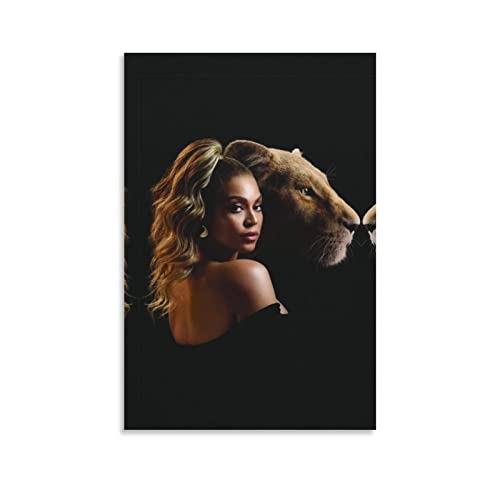 XXJDSK Poster Kunstdrucke Beyoncé Poster auf Leinwand, Wand-Kunstdruck, Raumdekoration, ästhetisch für Schlafzimmer, Heimdekoration, Wohnzimmer 60X90cm Kein Rahmen von XXJDSK