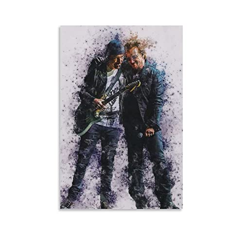 XXJDSK Poster Kunstdrucke Bono U2 Skill Poster Modernes Familien-Schlafzimmer-Dekor-Poster 60X90cm Kein Rahmen von XXJDSK