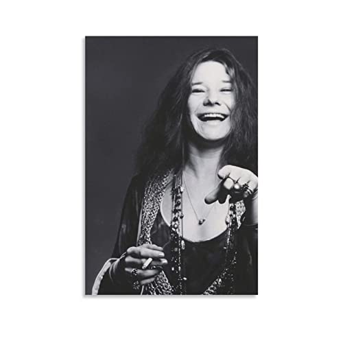 XXJDSK Poster Kunstdrucke Janis Joplin Poster Wandkunst für Büro, Heimdekoration, Schlafzimmer, Dekoration, Geschenk 60X90cm Kein Rahmen von XXJDSK