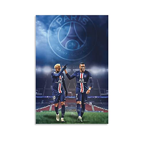 XXJDSK Poster Kunstdrucke Kylian Mbappé für Schlafzimmer, Wandkunst, Geschenke, Dekoration für Männer, Frauen, Poster und Drucke 60X90cm Kein Rahmen von XXJDSK