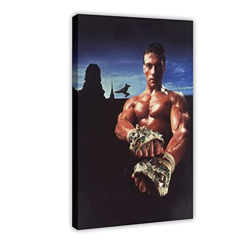 XXJDSK Poster Kunstdrucke Schauspieler Jean Claude Van Damme 12 Leinwand für Wohnzimmer Schlafzimmer Dekoration 60X90cm Kein Rahmen von XXJDSK