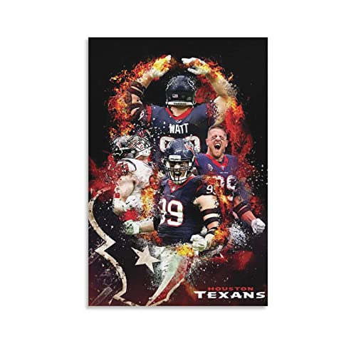 XXJDSK Poster Kunstdrucke Troy Hill JJ Watt Wall Art Motorsport Poster Bilder zum Aufhängen für Wanddekorationen Zuhause Schlafzimmer 60X90cm Kein Rahmen von XXJDSK