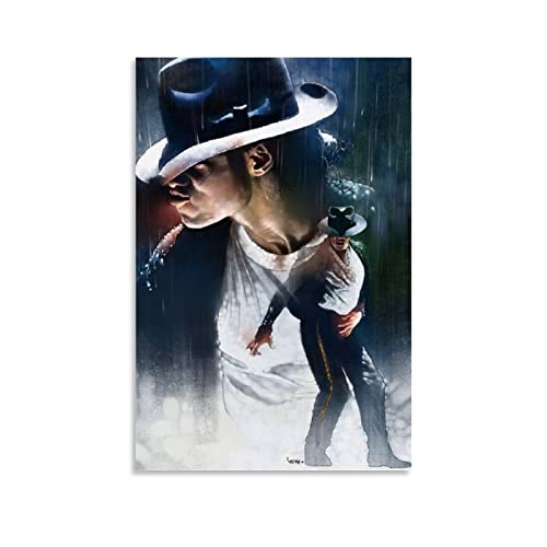 XXJDSK Poster auf Leinwand drucken Michael Jackson King of Pop Bilddruck Moderne Familienzimmer Dekor Poster 30x40cm Kein Rahmen von XXJDSK