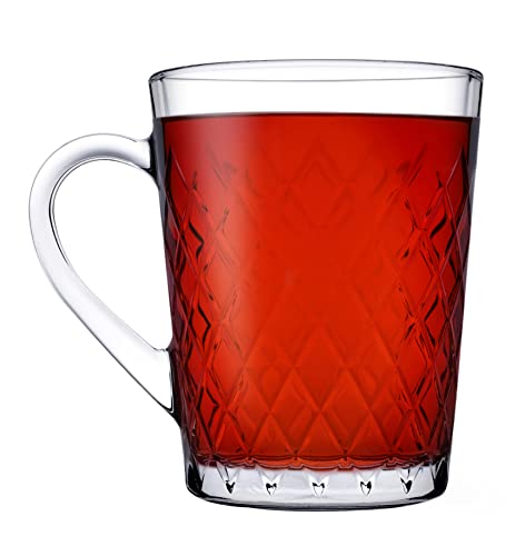 2x Gerippte Tasse - Teetasse mit Rautenmotiv - Hessisches Apfelweinmotiv Kaffeetasse 0,25l von XXL-Drinks