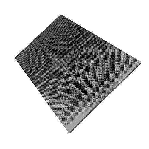 XXNOO 250mm x 400mm Kohlefaserplatte, hohe Härte 3k Normalwebart Matte Carbonplatte für DIY Drone-Rahmen,250x400x0.8mm von XXNOO