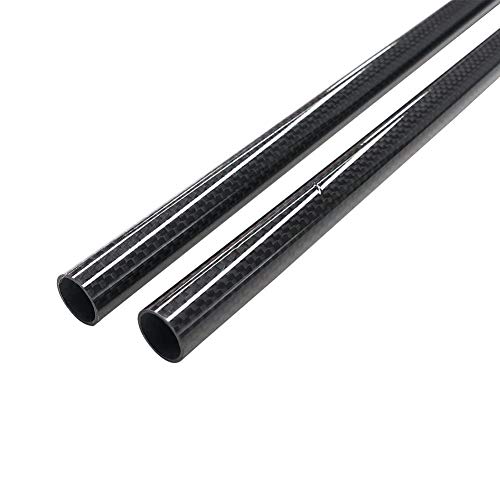 XXNOO 3K Full Carbon Fiber Rohr 500mm Länge Hohe Qualität Twill Matte Kohlefasergewebe Wundröhrchen,8x6x500mm von XXNOO