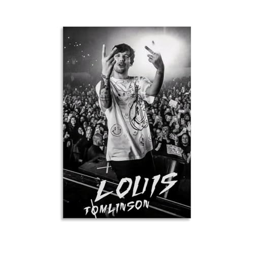 XXQPO Louis Poster Tomlinson-Tour, Leinwand-Kunst, für Heimdekoration, Wohnzimmer, Schlafzimmer, 40 x 60 cm, ungerahmter Stil XXQPO Louis Poster Tomlinson-Tour, Leinwand-Kunst, für Heimdekoration, Wohnzimmer, Schlafzimmer, 40 x 60 cm, ungerahmter Stil von XXQPO