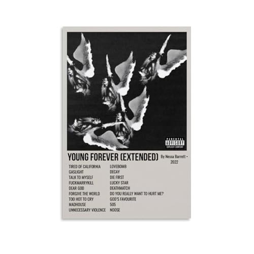 XXQPO Nessa-Poster "Barrett Young Forever" auf Leinwand, Wandkunst für Heimdekoration, Wohnzimmer, Schlafzimmer, 20 x 30 cm, ungerahmt XXQPO Nessa-Poster "Barrett Young Forever" auf Leinwand, Wandkunst für Heimdekoration, Wohnzimmer, Schlafzimmer, 20 x 30 cm, ungerahmt von XXQPO