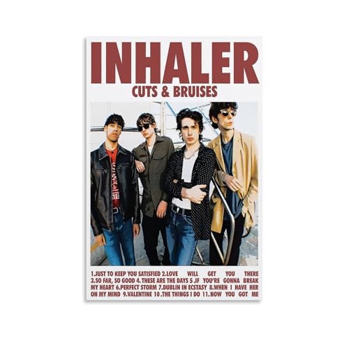 XXQPO Poster "Inhalre Band", Schnitte und Prellungen, Album-Poster, Leinwand, Wandkunst für Heimdekoration, Wohnzimmer, Schlafzimmer, 30 x 45 cm, ungerahmt von XXQPO