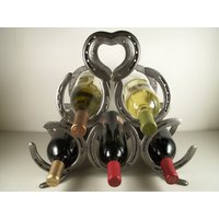 Hufeisen-Weinregal Für 5 Flaschen Mit Viel Liebe - Made in Texas von XXRanchArt
