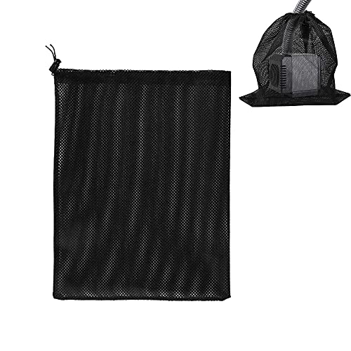 XINGSUI Pumpsack, Pumpenfilter-Netzbeutel, Teichpumpenfilterbeutel, Pumpennetzbeutel, Haushaltswasserpumpenfilterzubehör (41 * 31 cm, schwarz) von XINGSUI