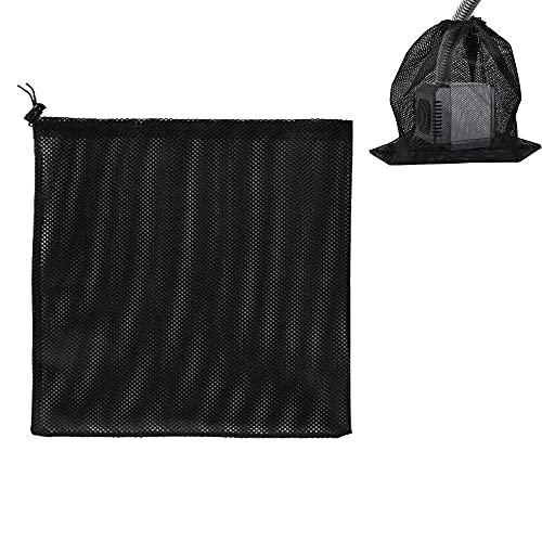 XINGSUI Pumpsack, Pumpenfilter-Netzbeutel, Teichpumpenfilterbeutel, Pumpennetzbeutel, Haushaltswasserpumpenfilterzubehör (45 * 45 cm, schwarz) von XINGSUI