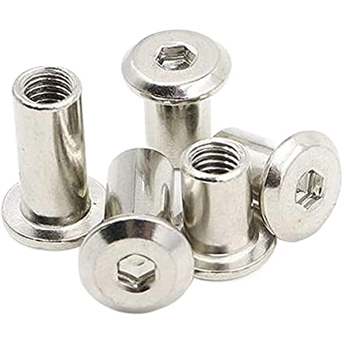 XXSLY Hülsenmutter mit Flachkopf-Innensechskant M3/M4/M5/M6, 100 Stück 304 Edelstahl Flachkopf abgeschrägte Innensechskantmutter M3*12 * 4 XXSLY Hülsenmutter mit Flachkopf-Innensechskant M3/M4/M5/M6, 100 Stück 304 Edelstahl Flachkopf abgeschrägte Innensechskantmutter M3*12 * 4 von XXSLY