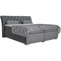 Boxspringbett Agnes dunkelgrau Liegefläche B/L: ca. 180x200 cm von XXXL