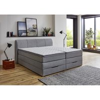 Boxspringbett Fire Silbergrau Liegefläche B/L: ca. 200x200 cm von XXXL