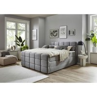 Boxspringbett Lugano hellgrau Liegefläche B/L: ca. 180x200 cm Boxspringbett Lugano hellgrau Liegefläche B/L: ca. 180x200 cm