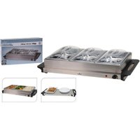 Elektrischer Buffet Wärmer EL7000010 silber Edelstahl B/H/T: ca. 64x36x15 cm von XXXL