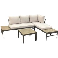 Gartensitzgruppe Nina natur Polyester von XXXL