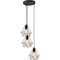 Pendelleuchte schwarz PVC Metall B/L: ca. 25x80 cm E27 3 Brennstellen Pendelleuchte schwarz PVC Metall B/L: ca. 25x80 cm E27 3 Brennstellen von XXXL