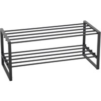 Schuhregal Abby schwarz Metall B/H/T: ca. 70x30x30 cm Schuhregal Abby schwarz Metall B/H/T: ca. 70x30x30 cm von XXXL