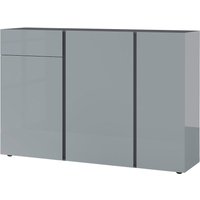Sideboard Mesa Graphit Nachbildung Silbergrau Hochglanz B/H/T: ca. 152x103x43 cm von XXXL