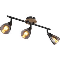 Spot Mubby 54311-3 schwarz Rauch Metall Glas B/H/L: ca. 10x20x42 cm E14 3 Brennstellen von XXXL