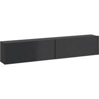 TV-Lowboard Otis schwarz Hochglanz B/H/T: ca. 180x37x32 cm