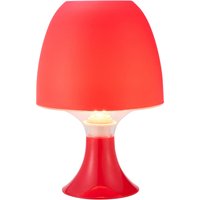 Tischleuchte rot Kunststoff H: ca. 24 cm E14 1 Brennstellen von XXXL