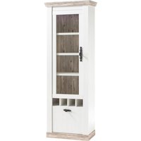 Vitrine Florenz weiß Pinie B/H/T: ca. 70x201x37 cm von XXXL