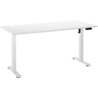 höhenverstellbarer Schreibtisch Ben weiß B/H/T: ca. 137x120x68 cm von XXXL