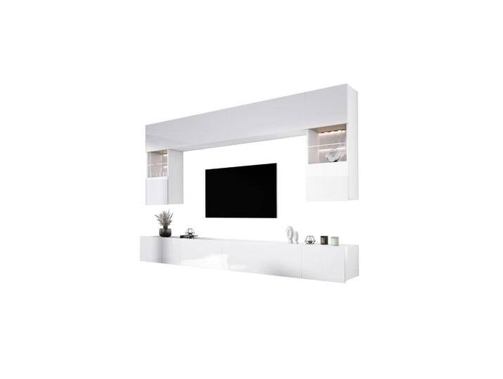 3XE LIVING WOHNWAND, Weiß Hochglanz, 300x200x42 cm, Wohnzimmer, Wohnwände, Anbauwände von XXXLutz Marktplatz