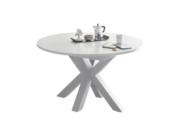 58aufmkessel ESSTISCH, Weiß, Holz, Rund, 110x78x110 cm, Esszimmer, Tische, Esstische von XXXLutz Marktplatz