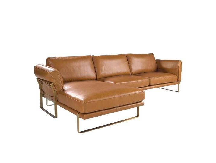 ANGEL CERDA ECKSOFA, Braun, Leder, L-Form, 302x166 cm, FSC 100%, Wohnzimmer, Sofas & Couches, Wohnlandschaften, Ecksofas von XXXLutz Marktplatz
