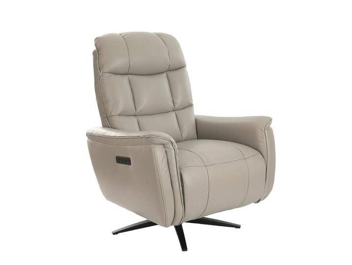 ANGEL CERDA FERNSEHSESSEL, Grau, Schwarz, Leder, 85x106x80 cm, Wohnzimmer, Sessel, Polstersessel von XXXLutz Marktplatz