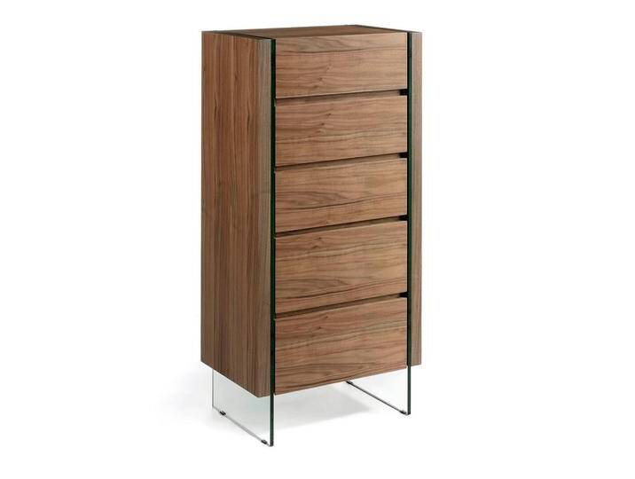 ANGEL CERDA KOMMODE, Transparent, Walnuss, Holz, Glas, 58x119x39 cm, Wohnzimmer, Kommoden & Sideboards, Kommoden von XXXLutz Marktplatz