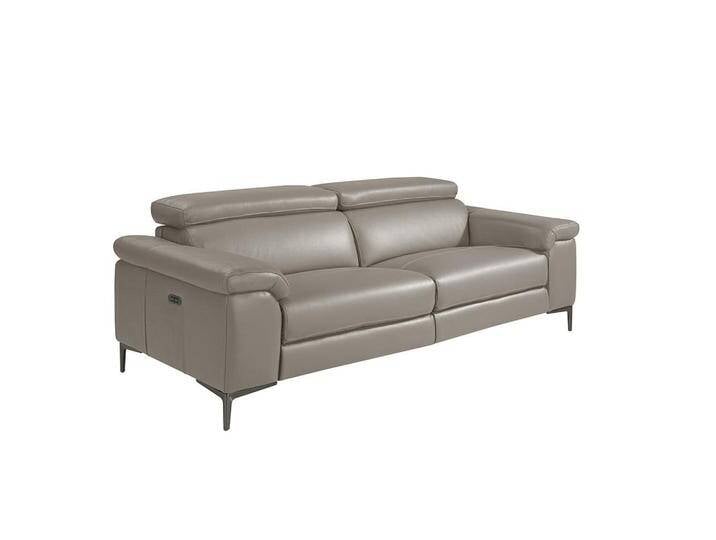 ANGEL CERDA SOFA, Dunkelgrau, Grau, Leder, 214x97x102 cm, Wohnzimmer, Sofas & Couches, Sofas, 3-Sitzer Sofas von XXXLutz Marktplatz