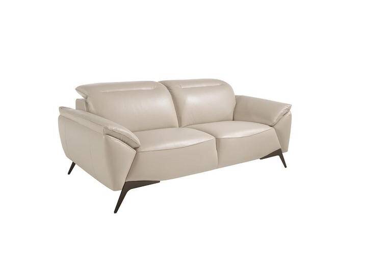 ANGEL CERDA SOFA, Dunkelgrau, Schwarz, Leder, 191x102x107 cm, Wohnzimmer, Sofas & Couches, Sofas, 2-Sitzer Sofas von XXXLutz Marktplatz